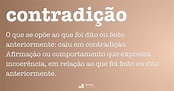 Contradição - Dicio, Dicionário Online de Português