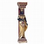 6ft Antique Egyptian Nubian Priestess Wall Sculpture Statue by ...