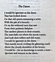 William Butler Yeats, Dawn. Reference: W.B. Yeats, The Collected Poems ...