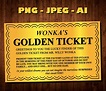Willy Wonka Golden Ticket Vector Instant Download | Etsy