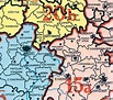 Historische Karte: DEUTSCHLAND 1946 - BESATZUNGSZONENKARTE mit ...