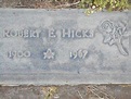 Robert Earl Hicks (1900-1967) - Find a Grave Memorial