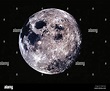 Die Rückseite des Mondes als solide Kugel. Das Foto wurde im Rahmen der ...