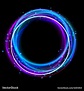 Glowing circle light effect nightclub lights halo Vector Image