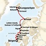 Map of the route for | Longyearbyen, Fjord, Arctic cruise