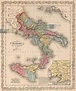 Map Kingdom of Naples or the Two Sicilies. 64. Entered... - Etsy