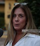 Adria Stone speaks outside the home of her father, Roger Stone, and ...