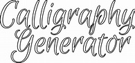 Free "Calligraphy Generator" Stencil | Free printable letter stencils ...