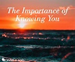 The Importance of Knowing You - DIY MFA