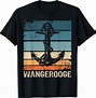 Wangerooge Souvenir Vintage Retro Urlaub Wangerooge T-Shirt : Amazon.de ...