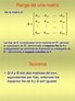 Rango de Una Matriz | PDF | Matriz (Matemáticas) | Base (álgebra lineal)