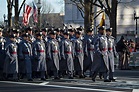 Cadets with the U.S. Military Academy at West Point march in the ...