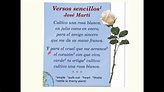 "Versos sencillos" por José Martí - YouTube