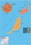 Mapa Las Palmas Gran Canaria por municipios plastificado corcho | Mapas ...