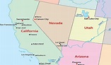 Mapa da Califórnia - EUA Destinos