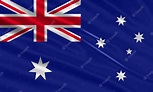 Diseño de la bandera de australia. ondeando la bandera australiana ...