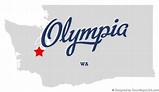 Map of Olympia, WA, Washington