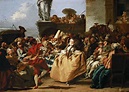 Giovanni Domenico Tiepolo - Carnival Scene or The Minuet (1754-55 ...
