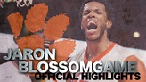 Jaron Blossomgame Official Highlights | Clemson Forward - YouTube