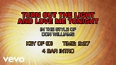 Don Williams - Turn Out The Light And Love Me Tonight (Karaoke ...