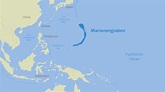 Karte vom Marianengraben: Die tiefste Stelle im Meer | ARD alpha