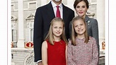 Divulgado o postal de Natal da família real espanhola