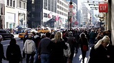 Large Crowd Of People On New York City Stock Footage SBV-301093649 ...