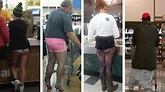Shameless Walmart Shoppers Whose Shorts Came Up Short! - YouTube