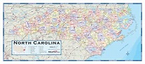 North Carolina Counties Wall Map by Maps.com - MapSales