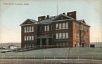 High School Lewiston, ID Postcard