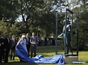 Denmark's Queen Margrethe II unveils statue of Bernhard Arp Sindberg in ...
