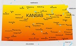 Kansas Map - Guide of the World