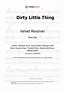 Velvet Revolver - Dirty Little Thing piano sheet music on Note-Store ...