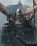 God of War Fanart Exhibits the Mighty Kratos Upon His Throne
