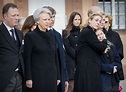 Benedicta de Dinamarca y sus hijos Gustavo y Alexandra en el funeral ...
