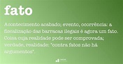 Fato - Dicio, Dicionário Online de Português