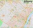 Large detailed map of Albany