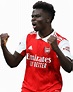 Bukayo Saka Arsenal football render - FootyRenders
