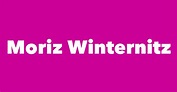 Moriz Winternitz - Spouse, Children, Birthday & More