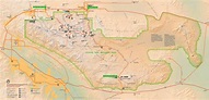 Large detailed tourist map of Joshua Tree National Park