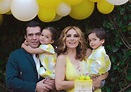 Elizabeth Álvarez festeja sus 42 años junto a su esposo y mellizos