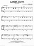 Newton-John - Summer Nights sheet music for piano solo [PDF]