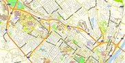 Albany PDF Map Vector New York US, exact City Plan scale 1:55257 full ...