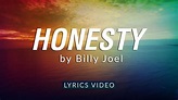 Honesty - Billy Joel | Lyrics Video - YouTube
