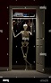 Skeleton standing in closet waving Stock Photo - Alamy