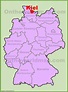 Kiel location on the Germany map - Ontheworldmap.com