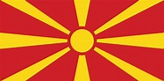 Bandera de Macedonia del Norte | Banderas-mundo.es