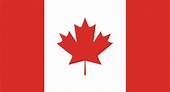 bandera de canada.dimensión y colores de proporción oficial ...