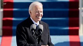 President Joe Biden delivers inaugural speech at US Capitol