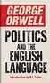 Politics and the English Language by George Orwell | Shakespeare & Company